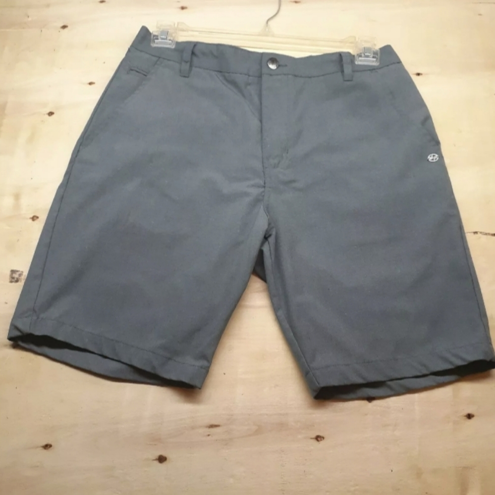 Split Brand Men's Bermuda Shorts Size 32 Grayish Green Stylish Shorts